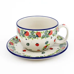 Komplet filiżanka + spodek 769 0,35l <br> 2709X Truskawki